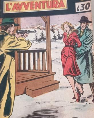 Rivista a fumetti vintage l'avventura