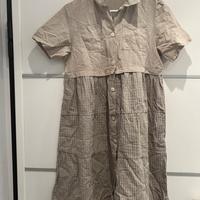 Abito chemisier Benetton Fantasia Check taglia S