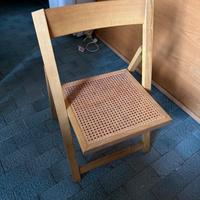 sedia richiudibile in legno