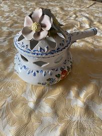 Bruciaprofumi/ Pot-Pourri in Ceramica Di Bassano