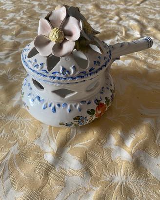 Bruciaprofumi/ Pot-Pourri in Ceramica Di Bassano