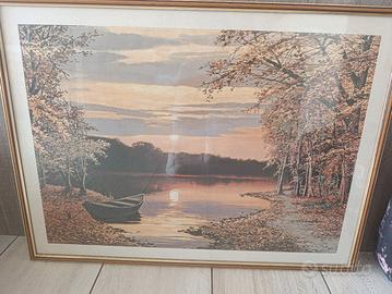 Quadro paesaggio autunnale