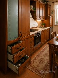 bella a cucina in legno 