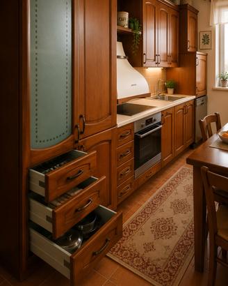 bella a cucina in legno 