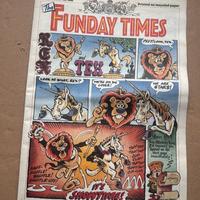 Edizione vintage del The Funday Times del 1990.