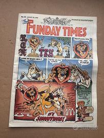 Edizione vintage del The Funday Times del 1990.