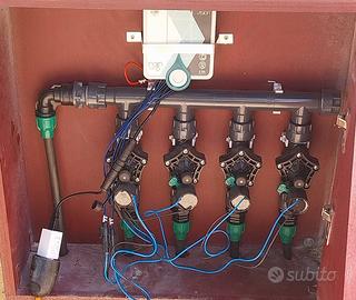 Programmatore irrigazione + 4 elettrovalvole