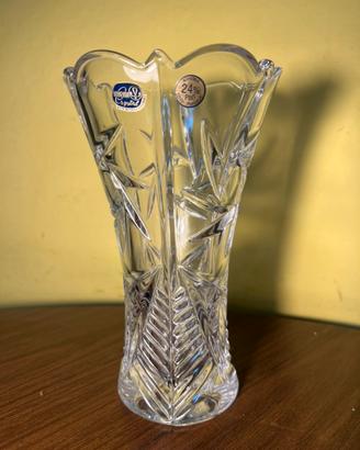 Vaso incrosta, Bohemia Crystal 24% PbO