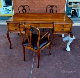 antica scrivania double face set completo 4pez.