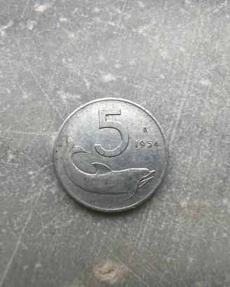 5 lire del 1954