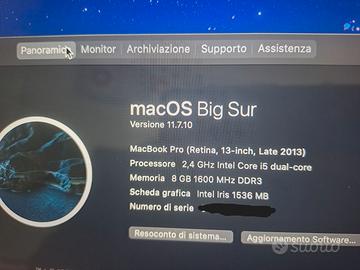Scheda madre Macbook Pro A1502 funzionante - LEGGI
