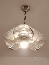 lampadario a sospensione vintage vetro di murano 