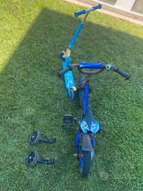 bicicletta ruote 12 e monopattino per bambini