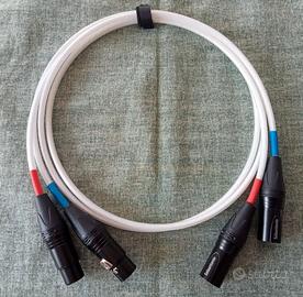 Cavo bilanciato  XLR in argento.