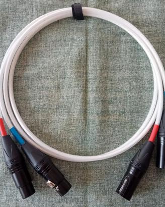 Cavo bilanciato  XLR in argento.