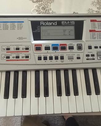 Tastiera Roland EM‑15 + Amplificatore + Accessori