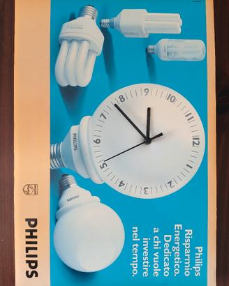 Raro orologio pubblicitario Philips