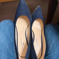 Decollete donna con tacco blu PHILIPP HARDY