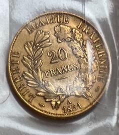 Marenghi francesi/Napoleoni (monete d’oro)