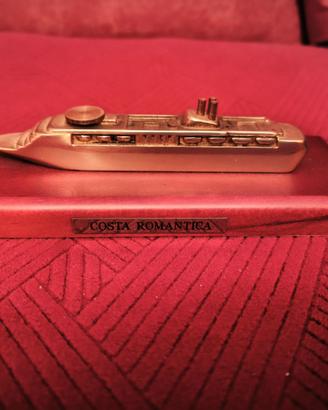 Modellino nave in ottone ' Costa Romantica '