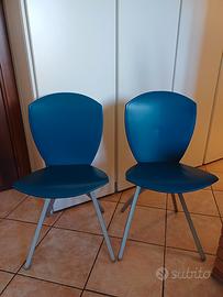 Sedie salvaspazio Calligaris blu