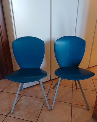 Sedie salvaspazio Calligaris blu