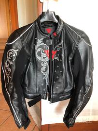 Tuta in pelle da moto x donna