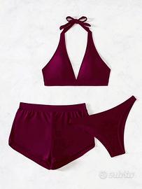 Costume da bagno bikini con annodatura al collo mo