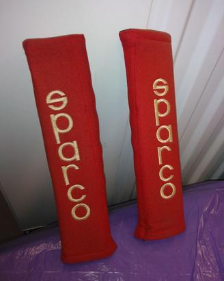 2 coppie di copricinture Sparco, rosso fuoco