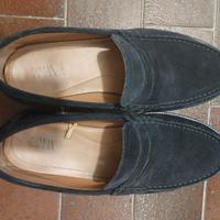 Mocassini scamosciati blue zara 41