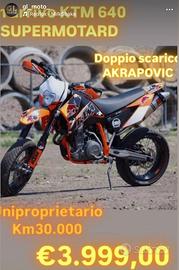 Ktm 640 LC4 AKRAPOVIC €3.999 NO BUSTA PAGA