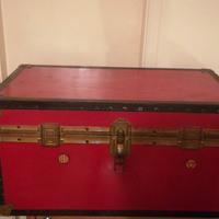 Piccolo baule vintage rosso