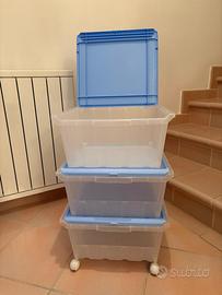 Contenitori in plastica impilabili