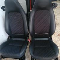 sedili pelle e stoffa smart 451 2014 