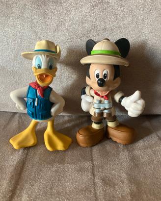 Paperino e topolino safari figure in pvc