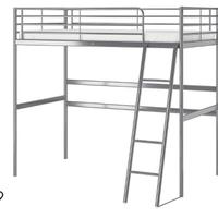 Letto IKEA a soppalco 90x200 + Materasso