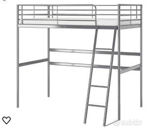 Letto IKEA a soppalco 90x200 + Materasso