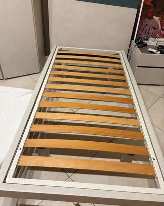 Letto Tomasella una piazza con materasso Dorelan