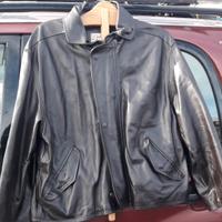 Giubbotto pelle nera Taglia XL