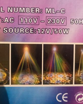 luci disco testa mobile automatica