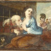 Quadro "dare mangiare all'affamato" Carità Romana