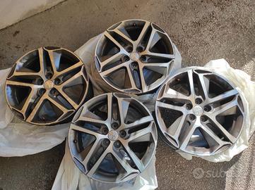 4 cerchi in lega 18" Peugeot 308 Saphir Noir