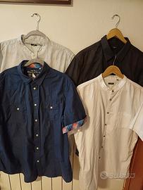 Set 4 camicie a mezza manica, da uomo,taglia XXL