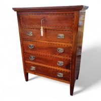 Cassettiera settimanale artigianale con intarsi