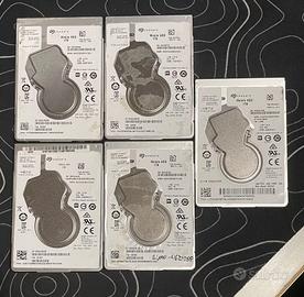 5 hard disk slim SEAGATE 1tb 7200 rpm Ricondizion.