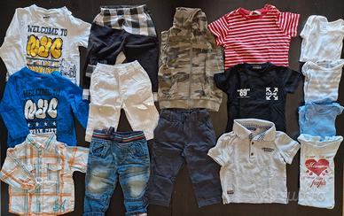 Stock vestiti 12/18 mesi bambino mezza stagione