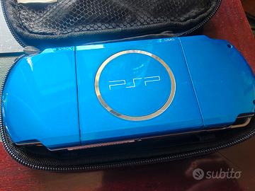 PSP 3004 VIBRANT BLUE scatolo custodie e giochi