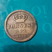 2 tornesi 1842 - regno delle due sicilie 