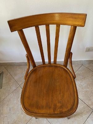 SEDIA VINTAGE IN LEGNO CURVATO