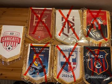 Gagliardetti calcio rari match worn